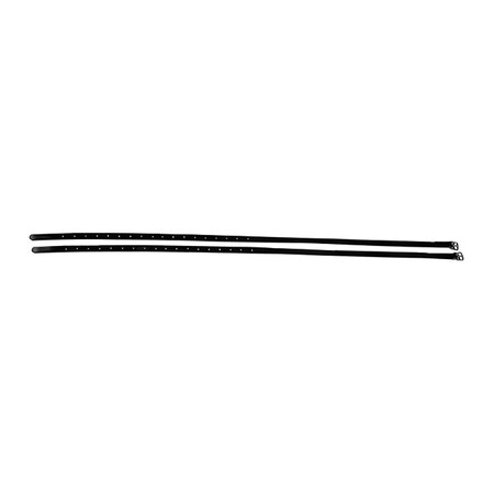 Jacks Race Stirrup Straps BLACK 1050-BK